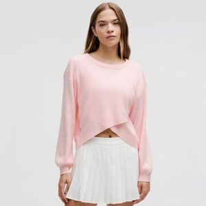 Lululemon Reversible Crossover Sweater in Strawberry Milkshake Pink Small NEW